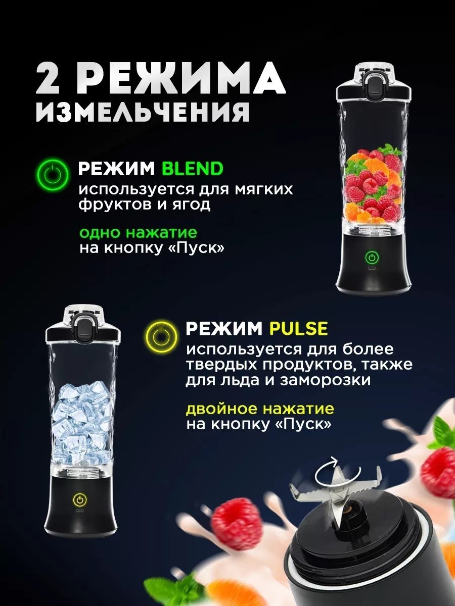 Портативный блендер для смузи LARKO BlendX Pro — фото 7