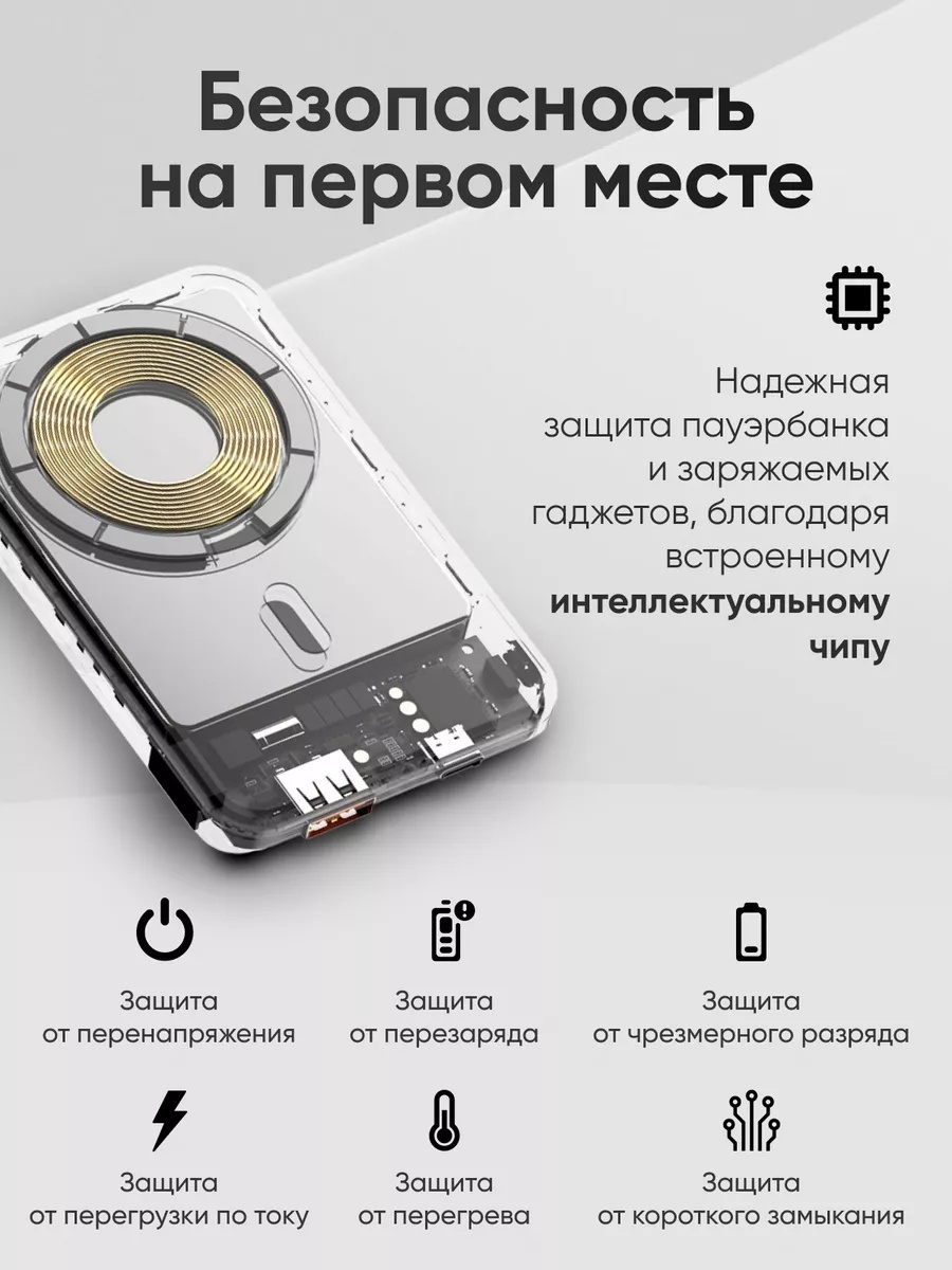 Внешний аккумулятор 10000 мАч LARKO А27-01 — фото 2