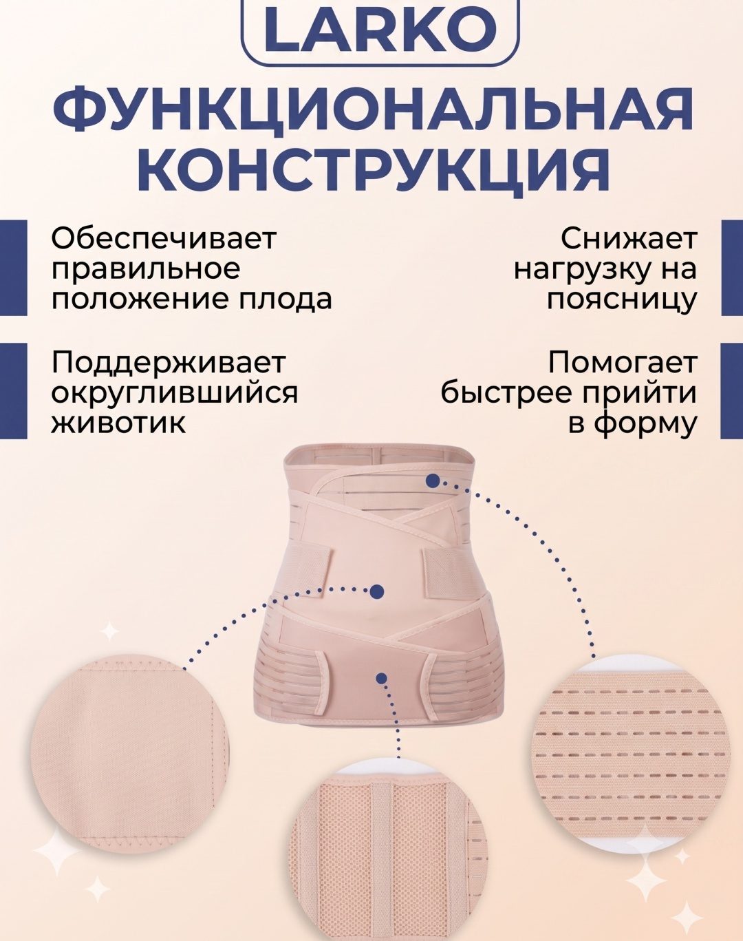 Послеоперационный бандаж для беременных LARKO preg — фото 7