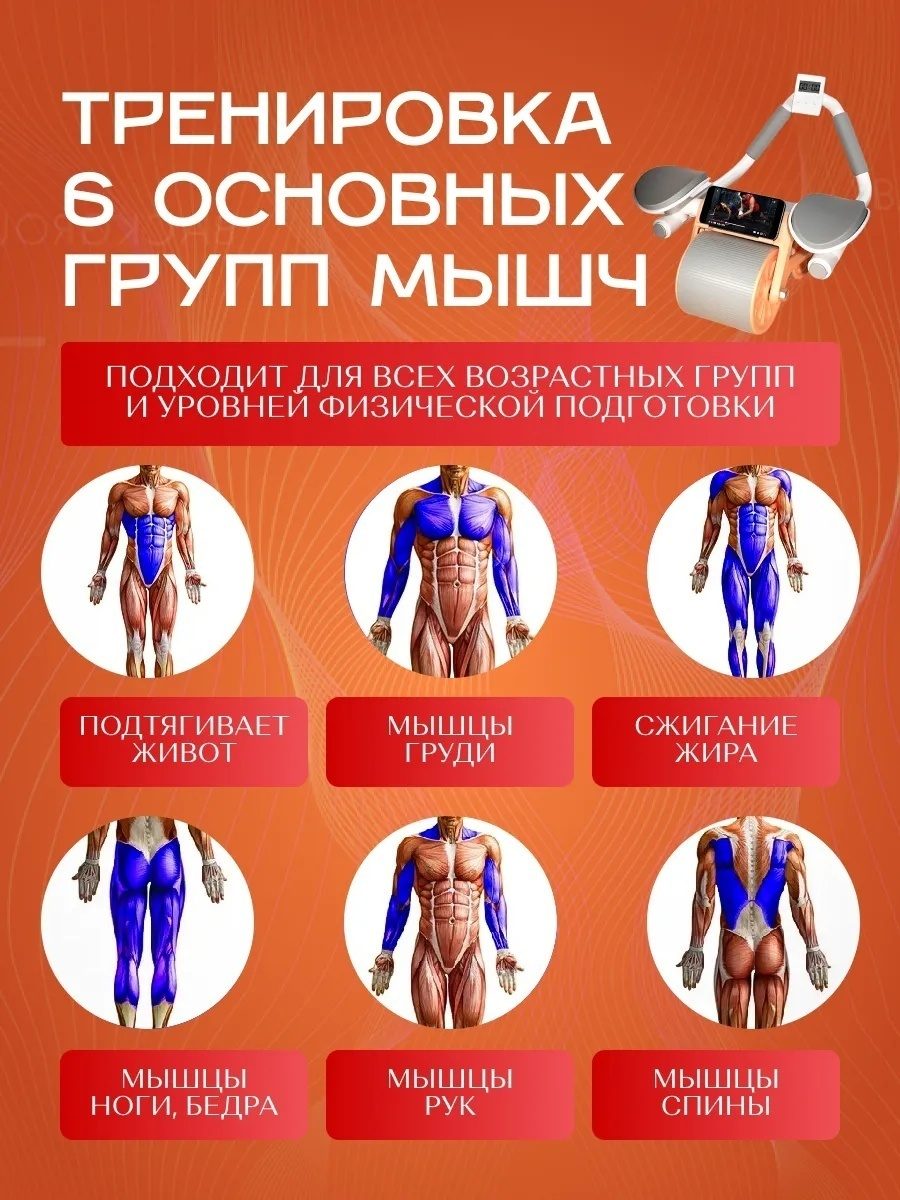 Ролик для пресса с возвратным механизмом LARKO Roltrain — фото 5