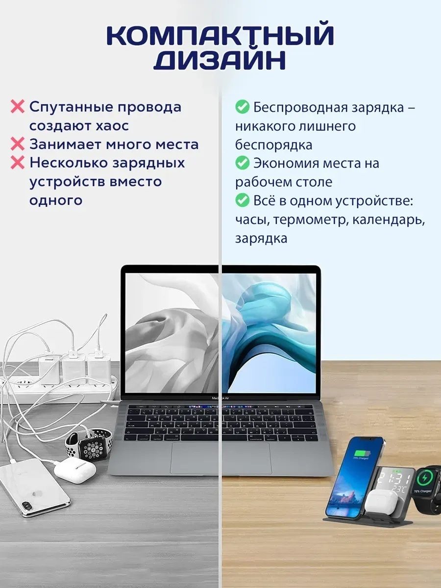 Зарядная станция USB Type-C LARKO P120 — фото 3