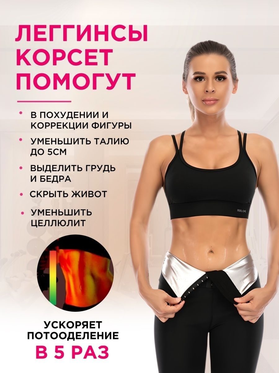 Леггинсы сауна LARKO Leggings01 для женщин — фото 8