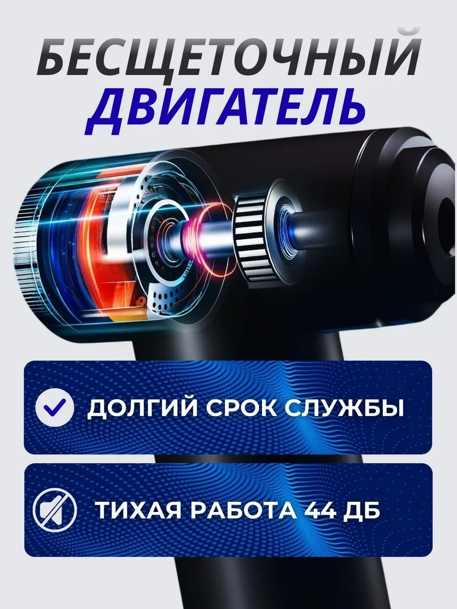 Массажер ручной вибрационный LARKO Massage Gun — фото 4