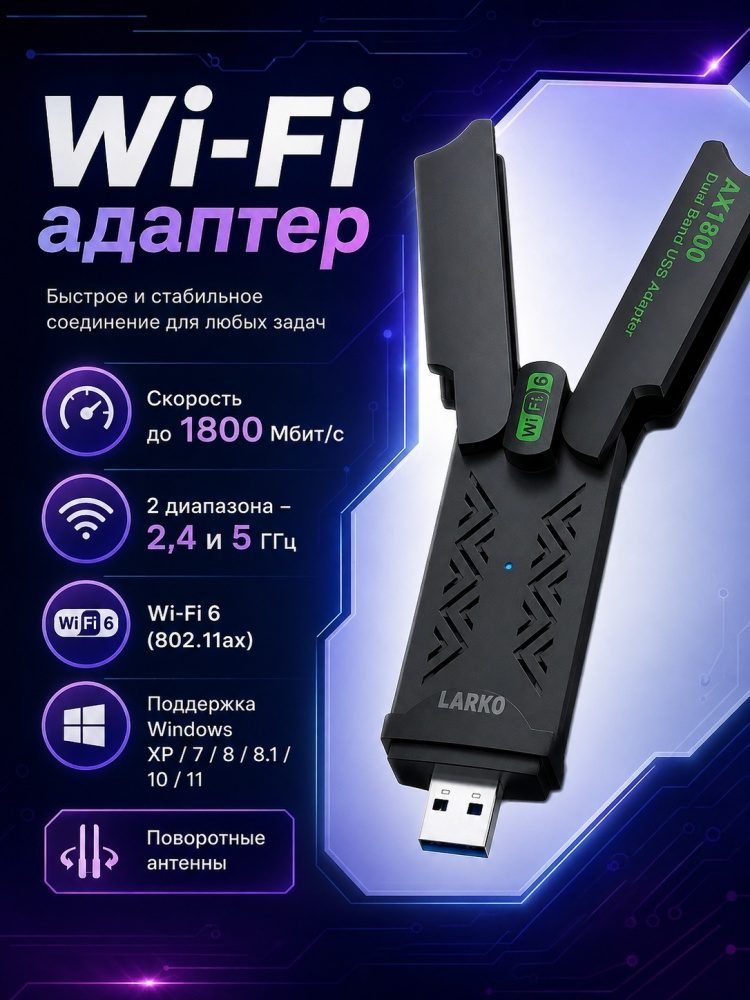 Wifi адаптер AX1800 — фото 1