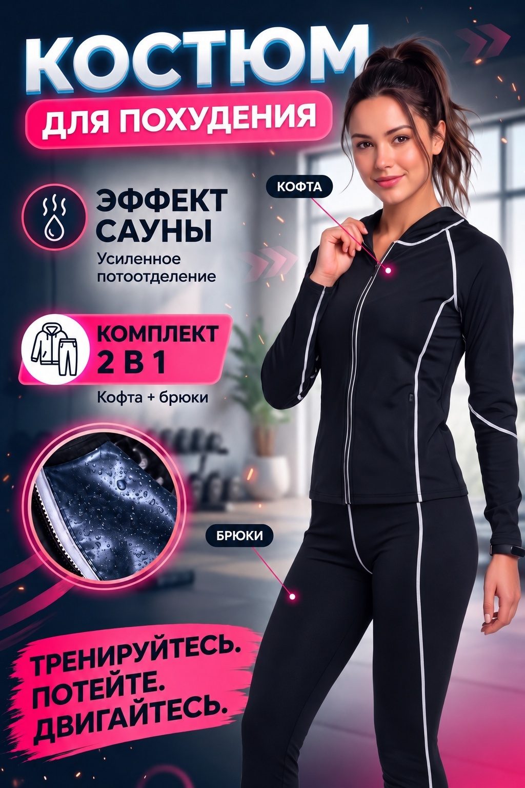 Костюм с эффектом сауны для похудения LARKO Suit04 — фото 1