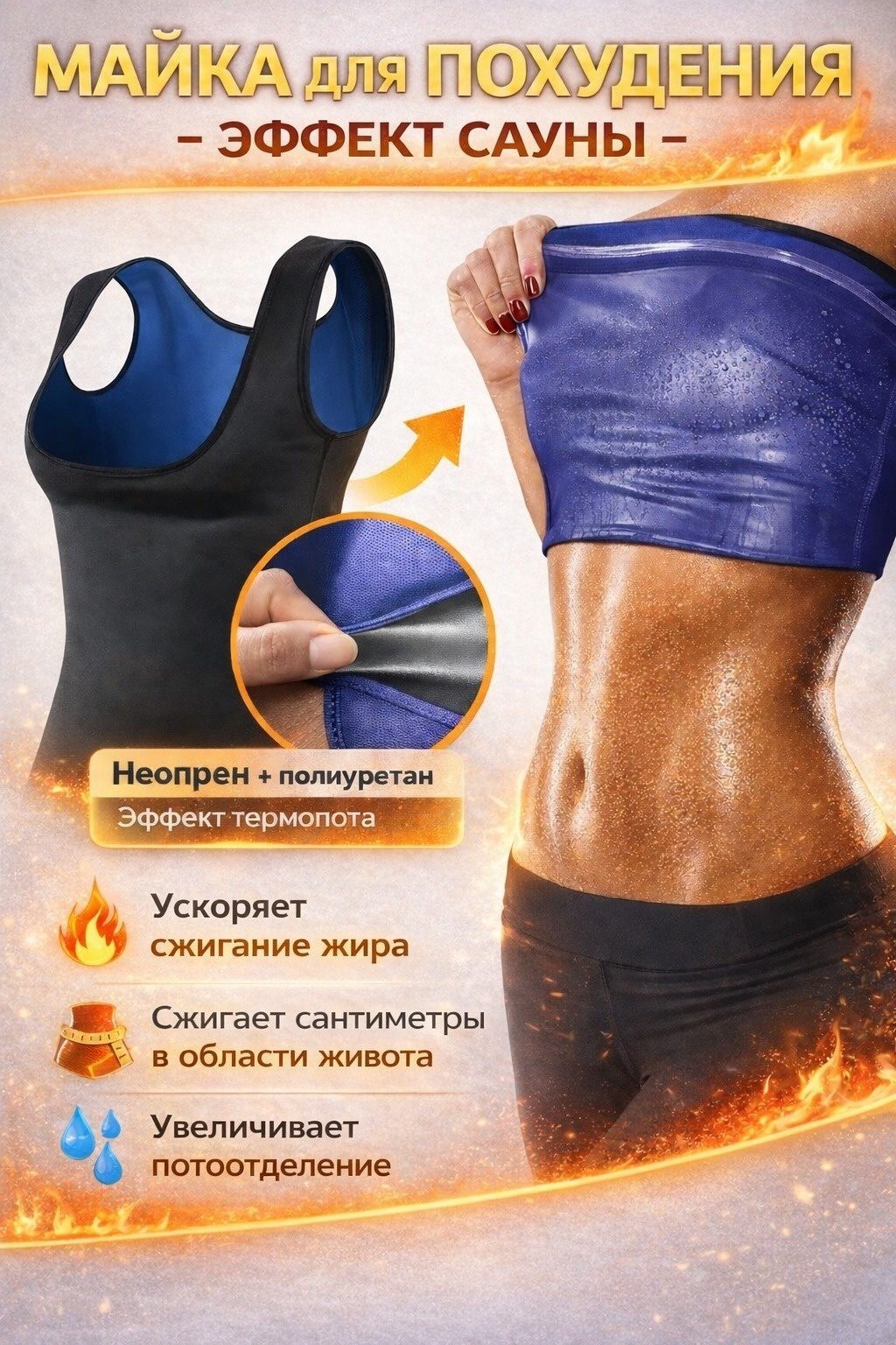Майка сауна для женщин LARKO — фото 1