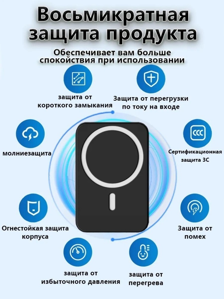 Внешний аккумулятор 10000 мАч LARKO А27-01 — фото 3