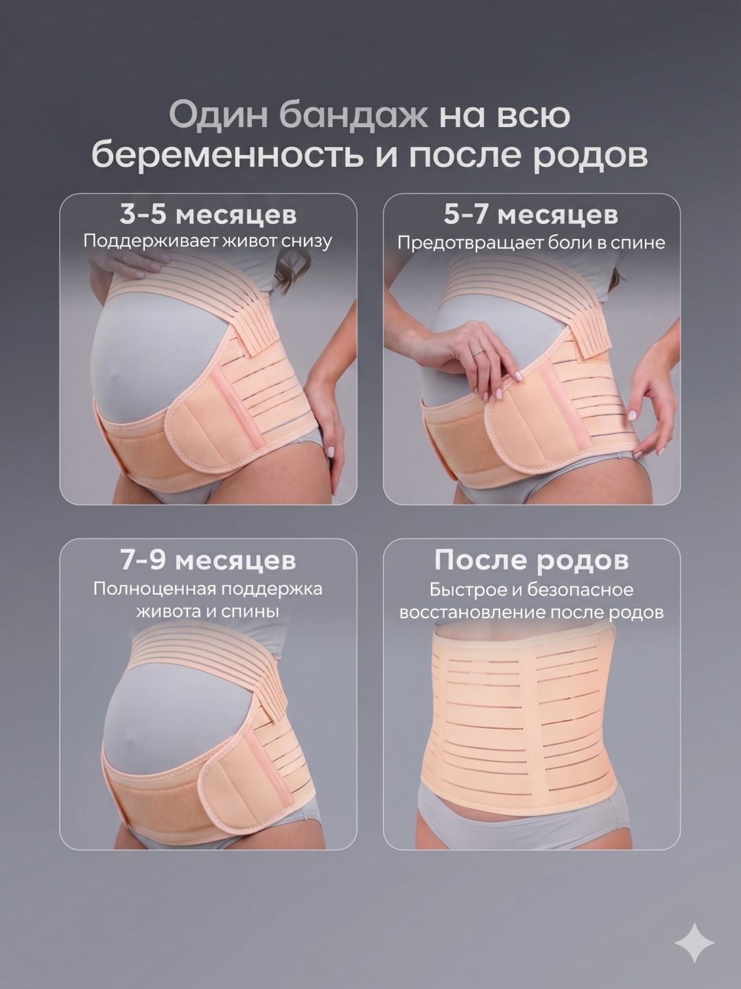 Бандаж для беременных бесшовный LARKO Premium — фото 3